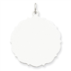 Sterling Silver Engraveable Disc Charm