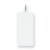 Sterling Silver Engraveable Rectangle Disc Charm