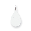 Sterling Silver Engraveable Teardrop Disc Charm