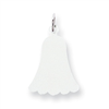 Sterling Silver Engraveable Bell Disc Charm