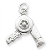 Sterling Silver Hair Dryer Charm