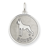 Sterling Silver Boxer Disc Charm