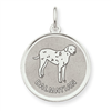 Sterling Silver Dalmation Disc Charm