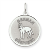 Sterling Silver German Shepherd Disc Charm