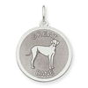Sterling Silver Great Dane Disc Charm