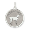 Sterling Silver Weimaraner Disc Charm
