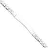 Sterling Silver Fancy ID Link Bracelet