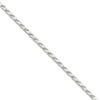 Sterling Silver 2.25mm Flat Rope Chain bracelet