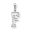 Sterling Silver Initial F Charm