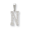 Sterling Silver Initial N Charm