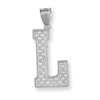 Sterling Silver Initial L Charm