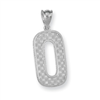 Sterling Silver Initial O Charm