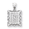 Sterling Silver Initial F Charm