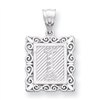 Sterling Silver Initial I Charm