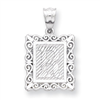 Sterling Silver Initial R Charm
