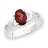 Sterling Silver Garnet Ring