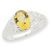 Sterling Silver Citrine ring bracelet