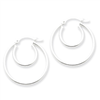 Sterling Silver Polished Hoop Earrings