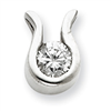 Sterling Silver CZ Pendant