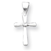Sterling Silver CZ Cross Pendant
