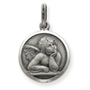 Sterling Silver Antiqued Raphael Angel Charm