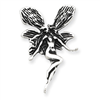 Sterling Silver Antiqued Fairy Pendant