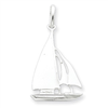 Sterling Silver Sailboat Charm