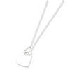 Sterling Silver Heart Holding Heart Necklace chain