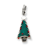 Sterling Silver Enameled Christmas Tree Charm