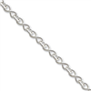 Sterling Silver 18inch Solid Polished Fancy Figure-8 Link Necklace chain