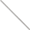 Sterling Silver 2.5mm Diamond-cut Round Franco Chain bracelet