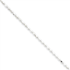 Sterling Silver 1.5mm Beaded Pendant Chain