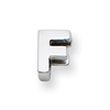 Sterling Silver Initial Slide  F