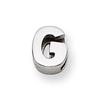 Sterling Silver Initial Slide  G