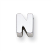 Sterling Silver Initial Slide  N