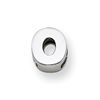 Sterling Silver Initial Slide  O