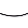Sterling Silver 16inch 2mm Black Rubber Cord Necklace chain