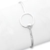 Sterling Silver Circle Bangle Bracelet