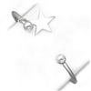 Sterling Silver Star Bangle Bracelet