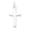 Sterling Silver Polished Cross Charm