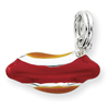 Sterling Silver Enameled Hotdog Charm