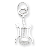 Sterling Silver Wine Bottle Opener Charm