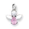 Sterling Silver CZ Angel Charm