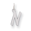 Sterling Silver Small Initial N Charm