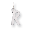 Sterling Silver Small Initial R Charm