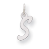 Sterling Silver Small Initial S Charm