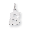 Sterling Silver Small Block Intial S Charm