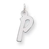 Sterling Silver Medium Initial P Charm