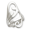 Sterling Silver Scroll Ring