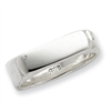 Sterling Silver 4mm Square Ring